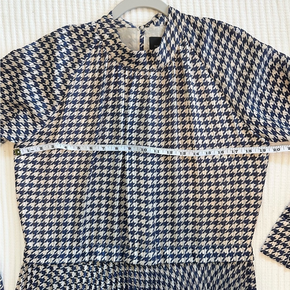 Birgitte Herskind Houndstooth Longsleeve Midi Dress - Picture 8 of 11